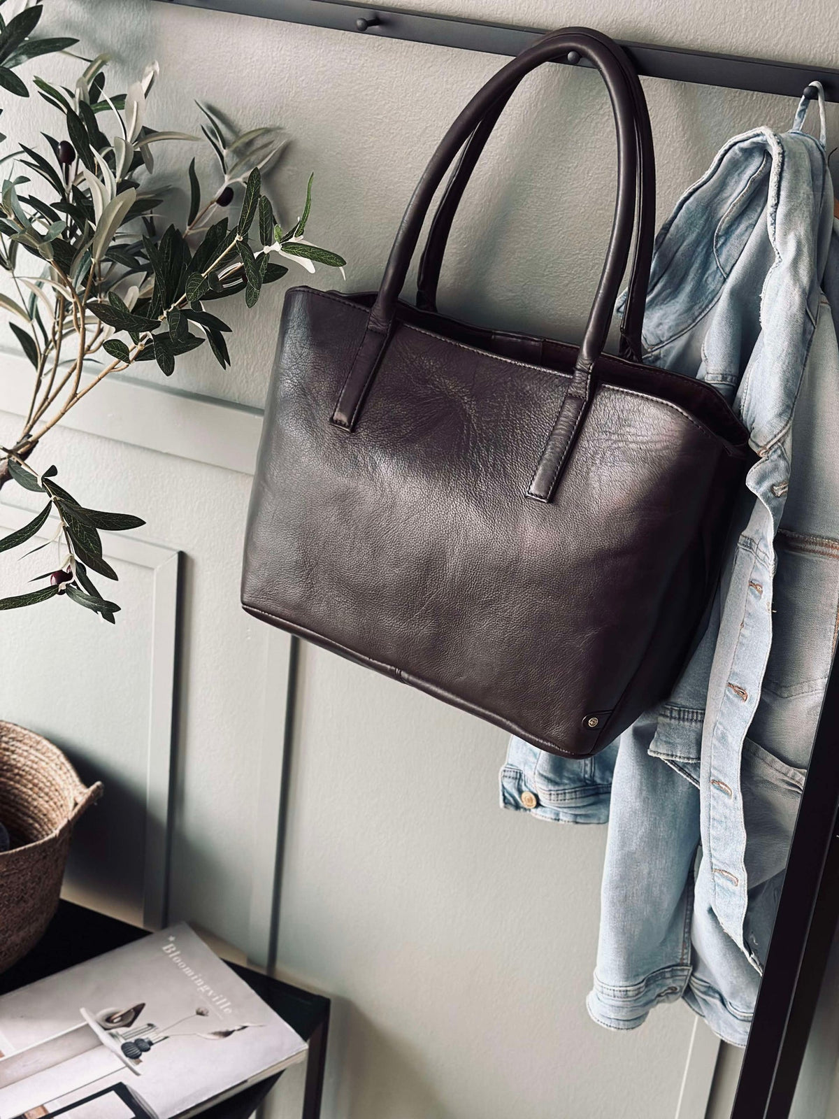 Sac de travail / shopper Brown  – Soft leather