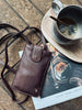 Sac téléphone Small Aura Dark Brown