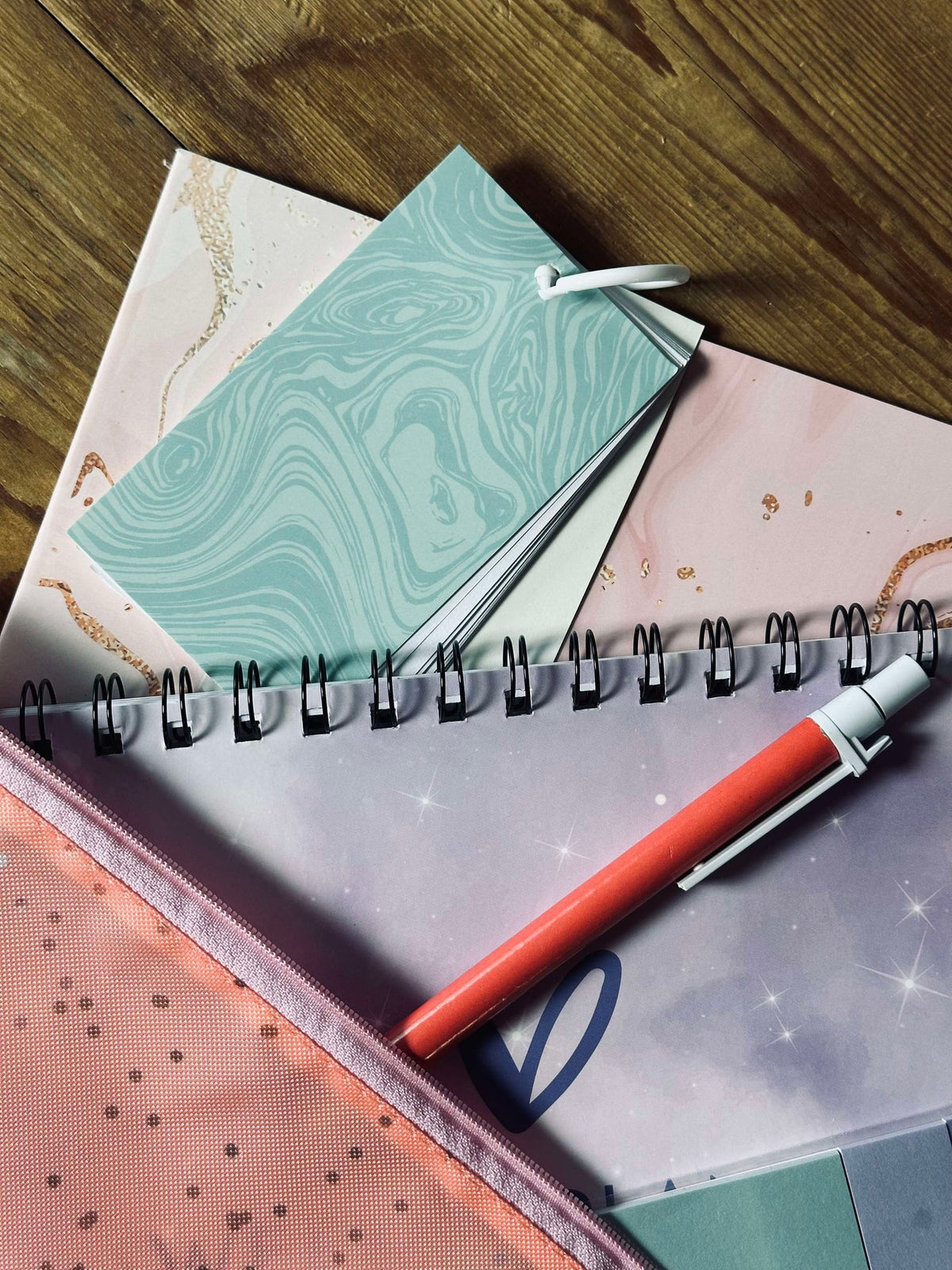 Coffret de carnets et sac - Pastel