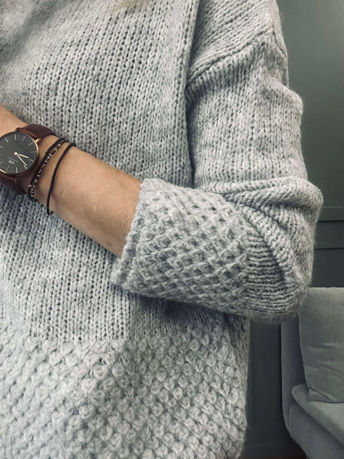 Pull Celeste Grey