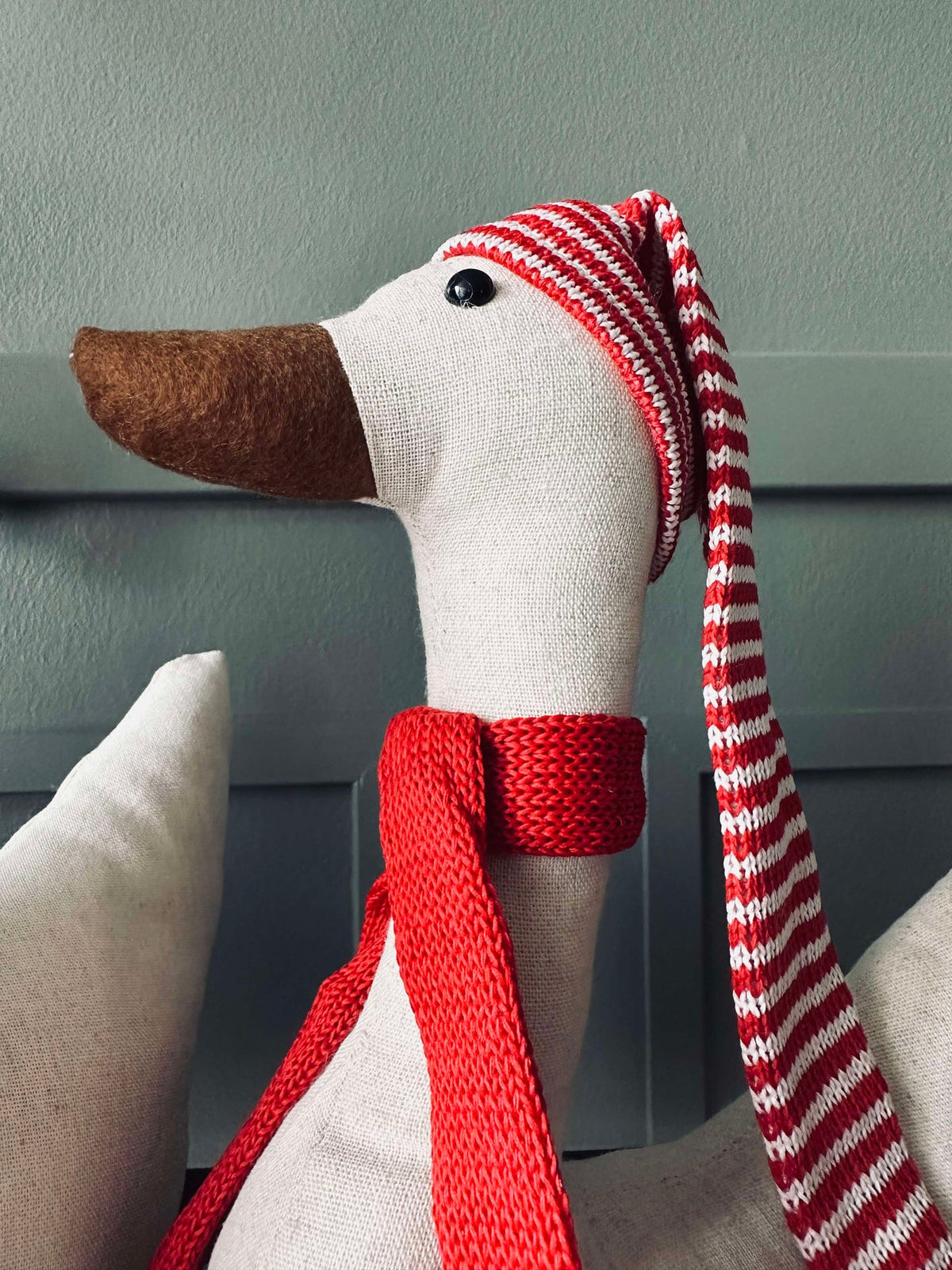 Canard de Noël avec bonnet - Large
