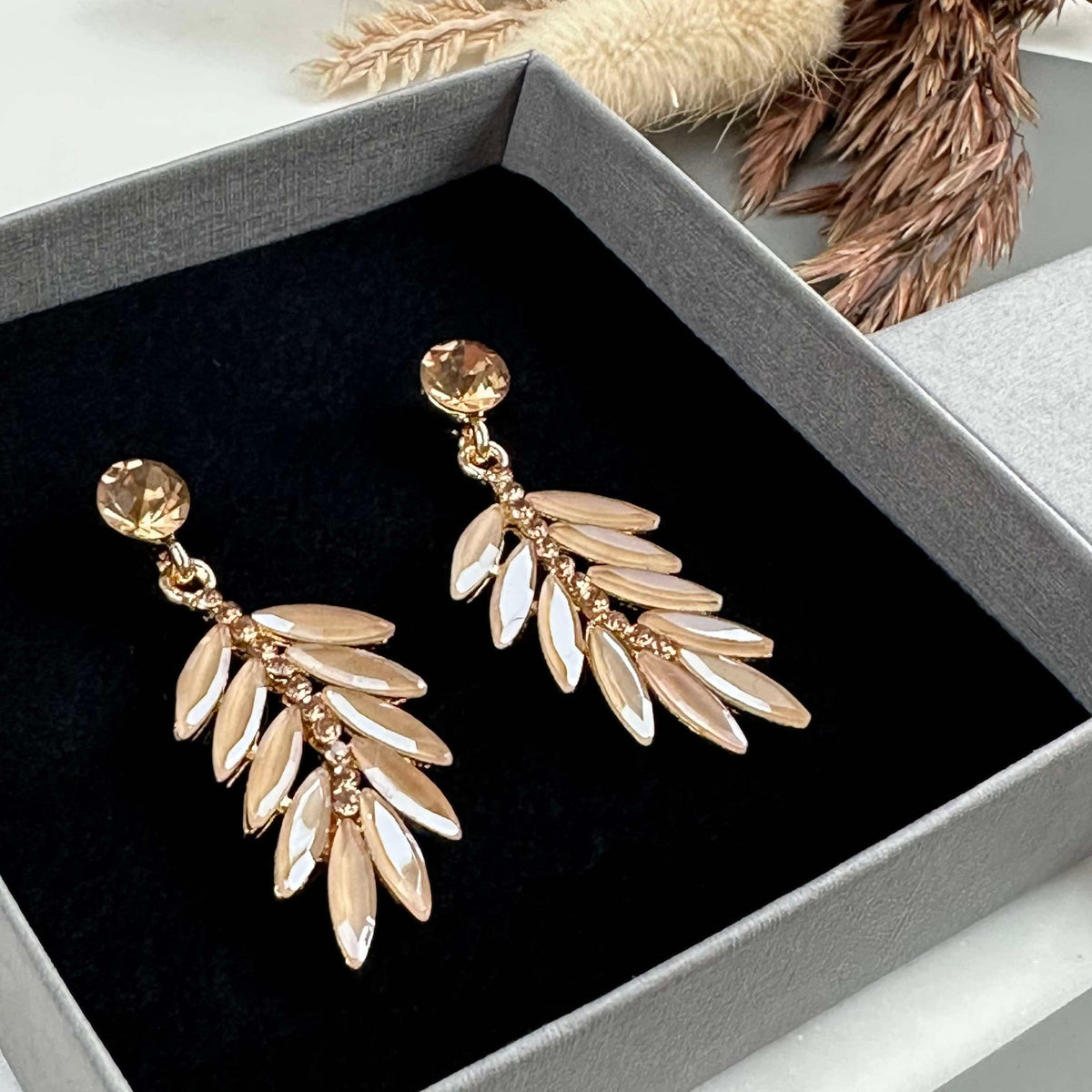 Boucles d’oreilles Feather - Golden