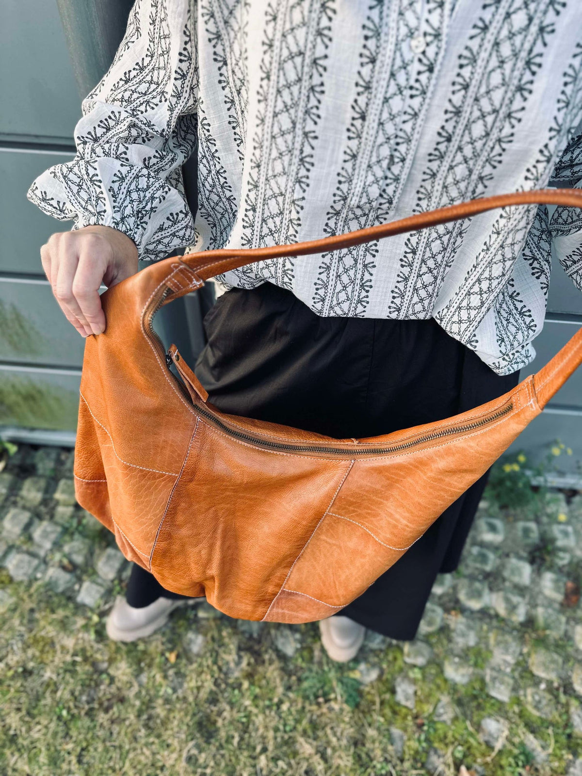 Sac bandoulière Big cognac