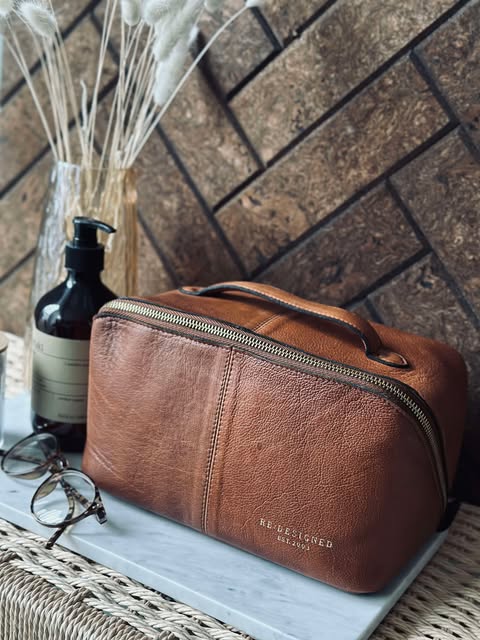 Trousse de toilette Halima Walnut - Small