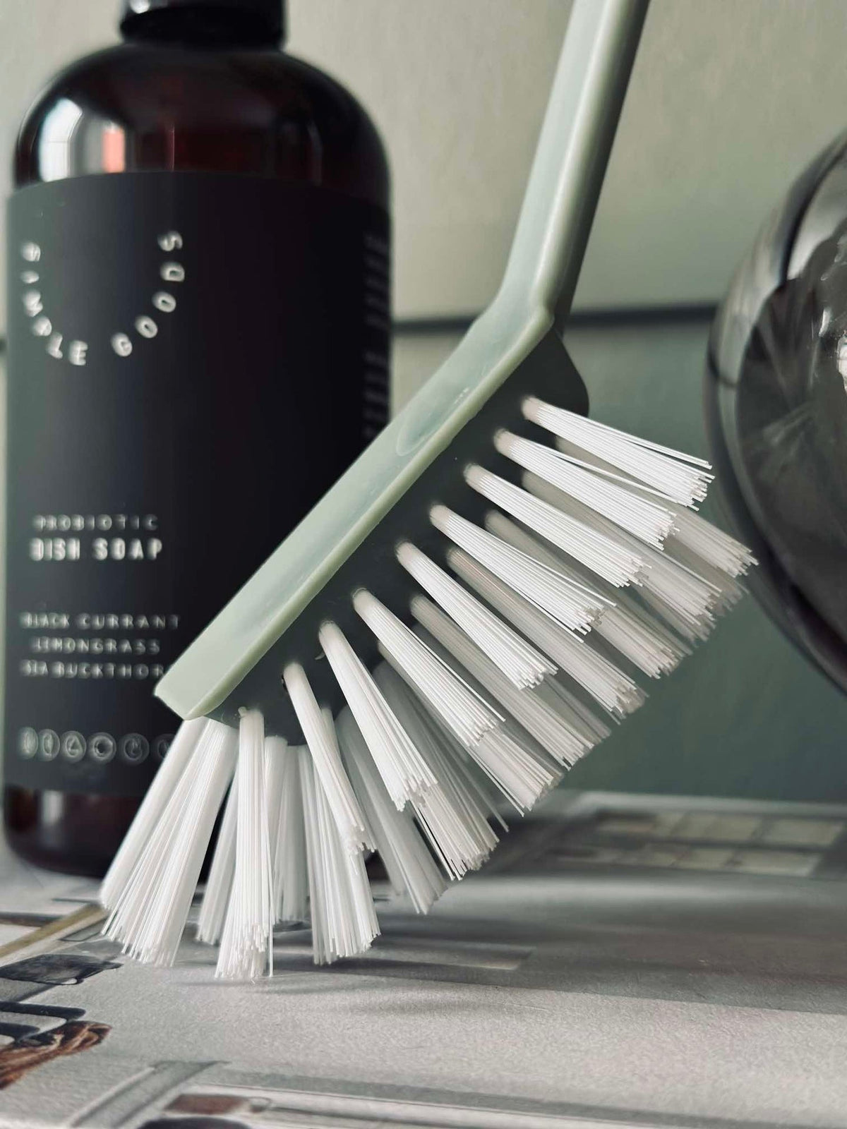 Brosse à vaisselle - Vert poussiéreux