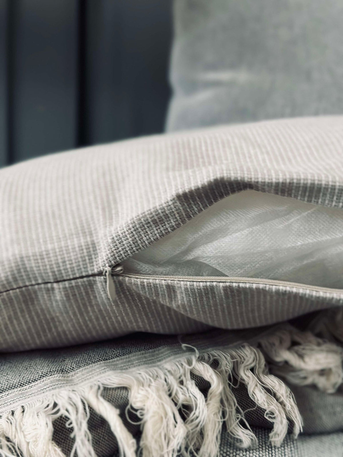 Coussin avec garnissage - Beige