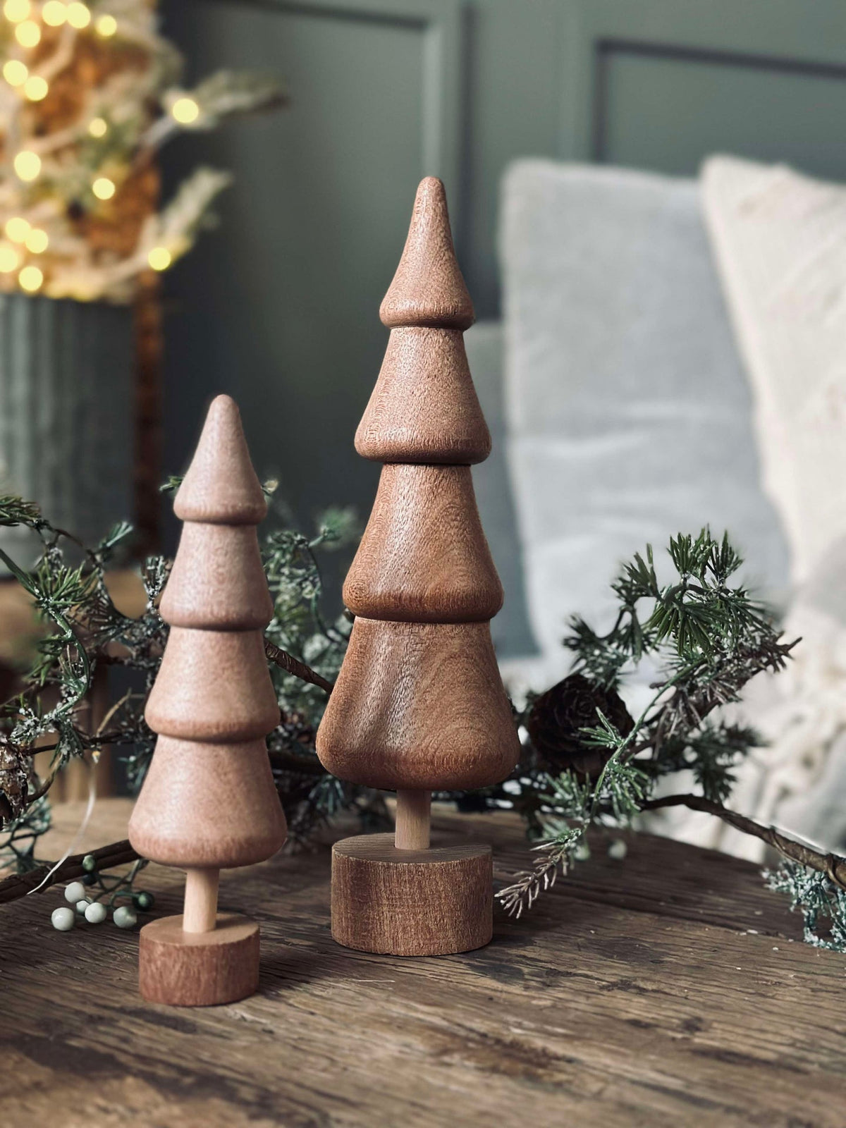 Sapin de Noël Wood - Brun large