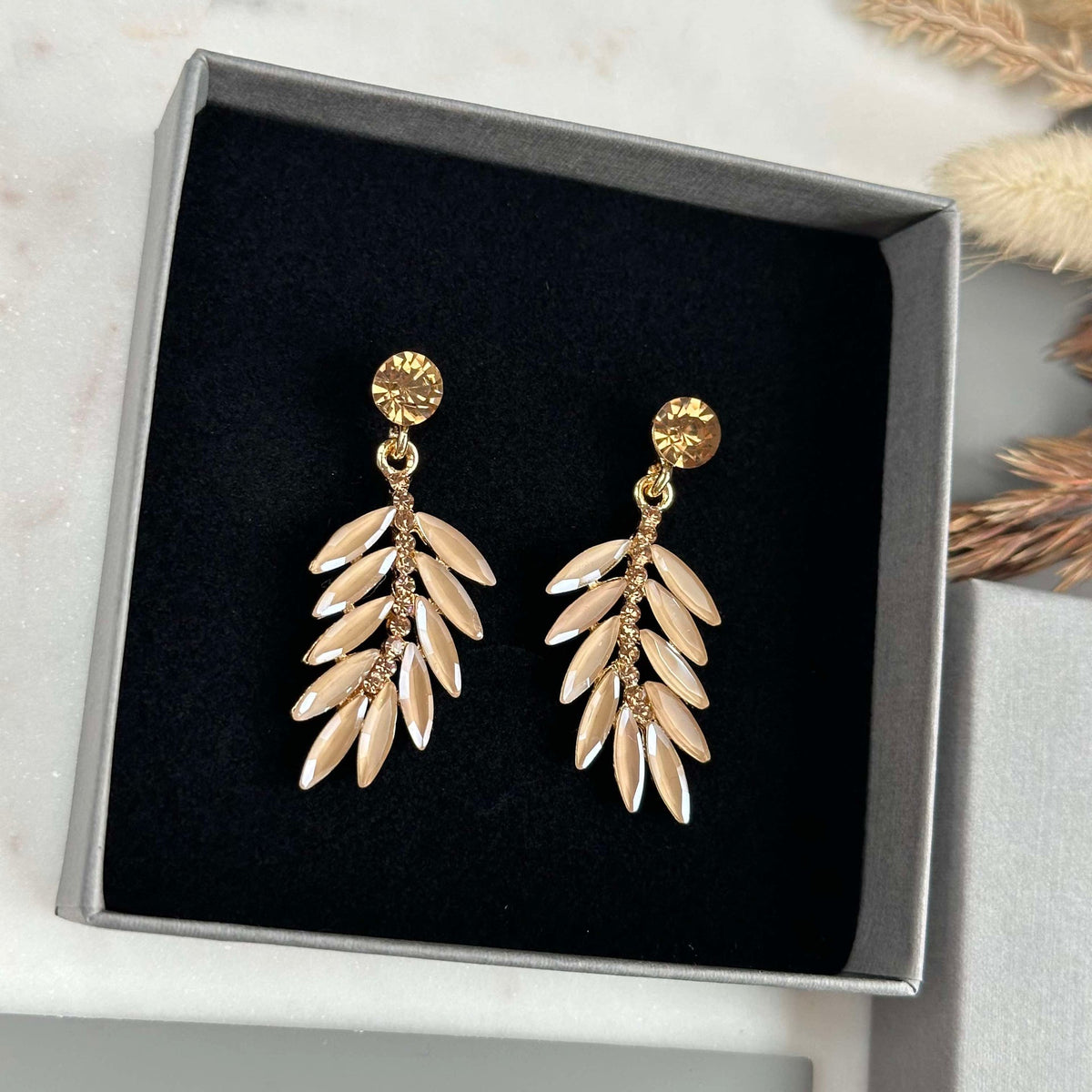 Boucles d’oreilles Feather - Golden