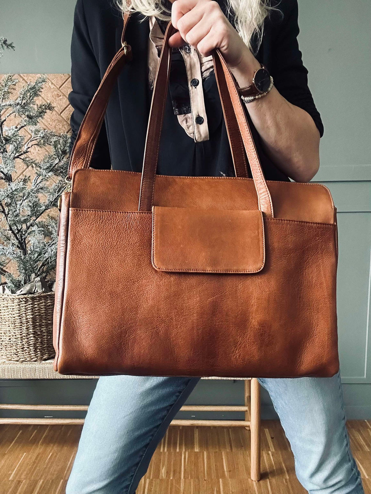 Sac de travail Elvira Walnut