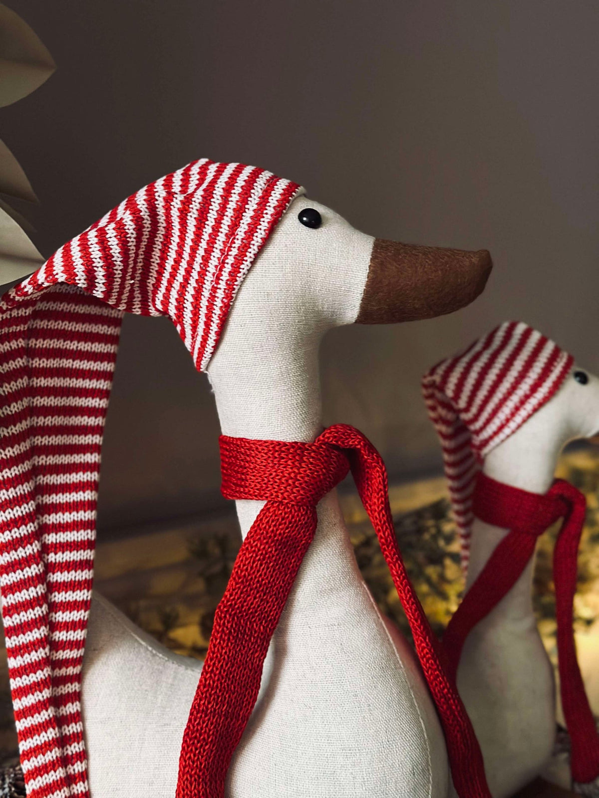 Canard de Noël avec bonnet - Large