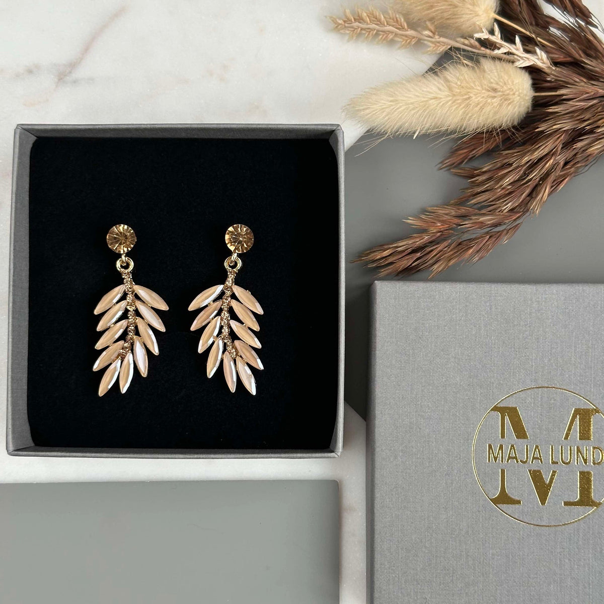 Boucles d’oreilles Feather - Golden