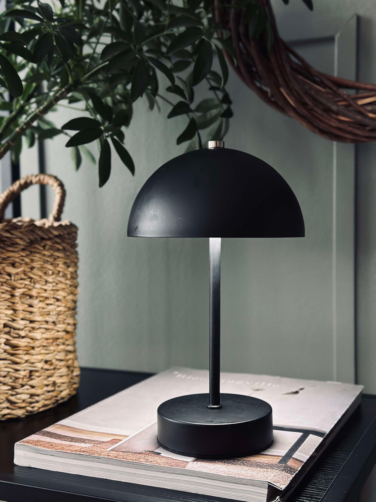 Lampe de table à commande tactile - Noir