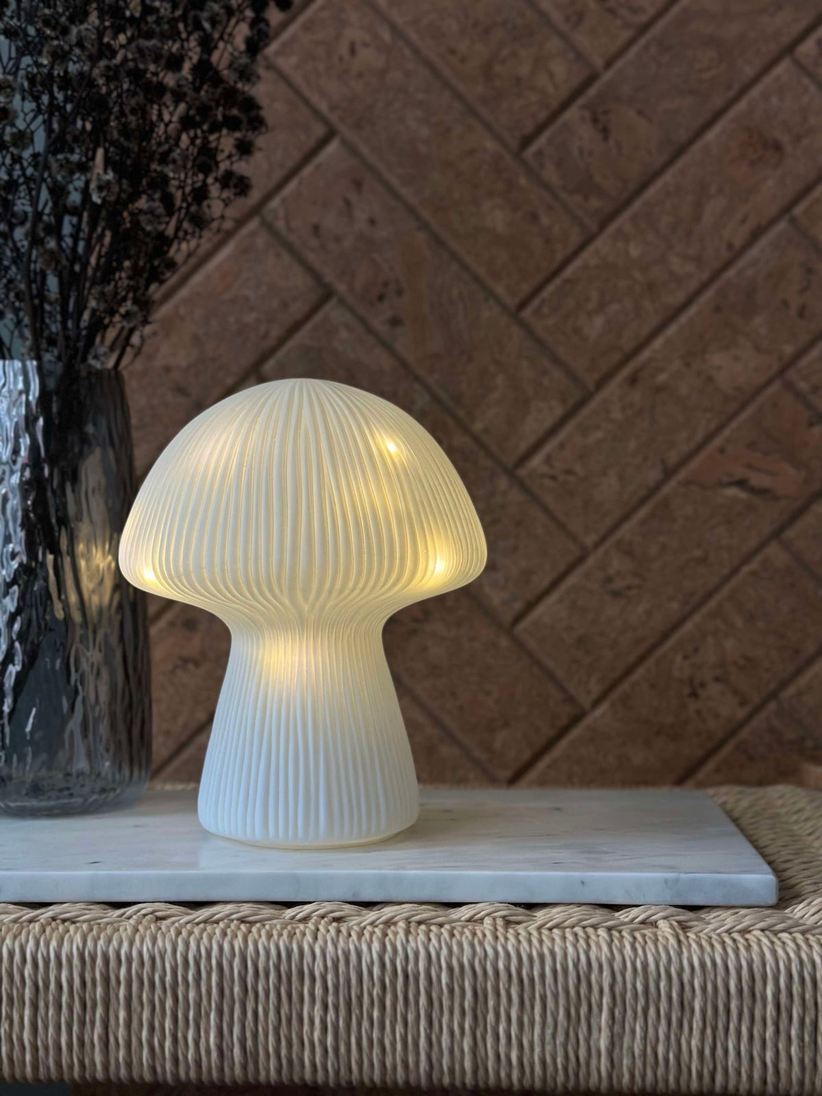 Mushroom Astrid - Blanc 20 cm