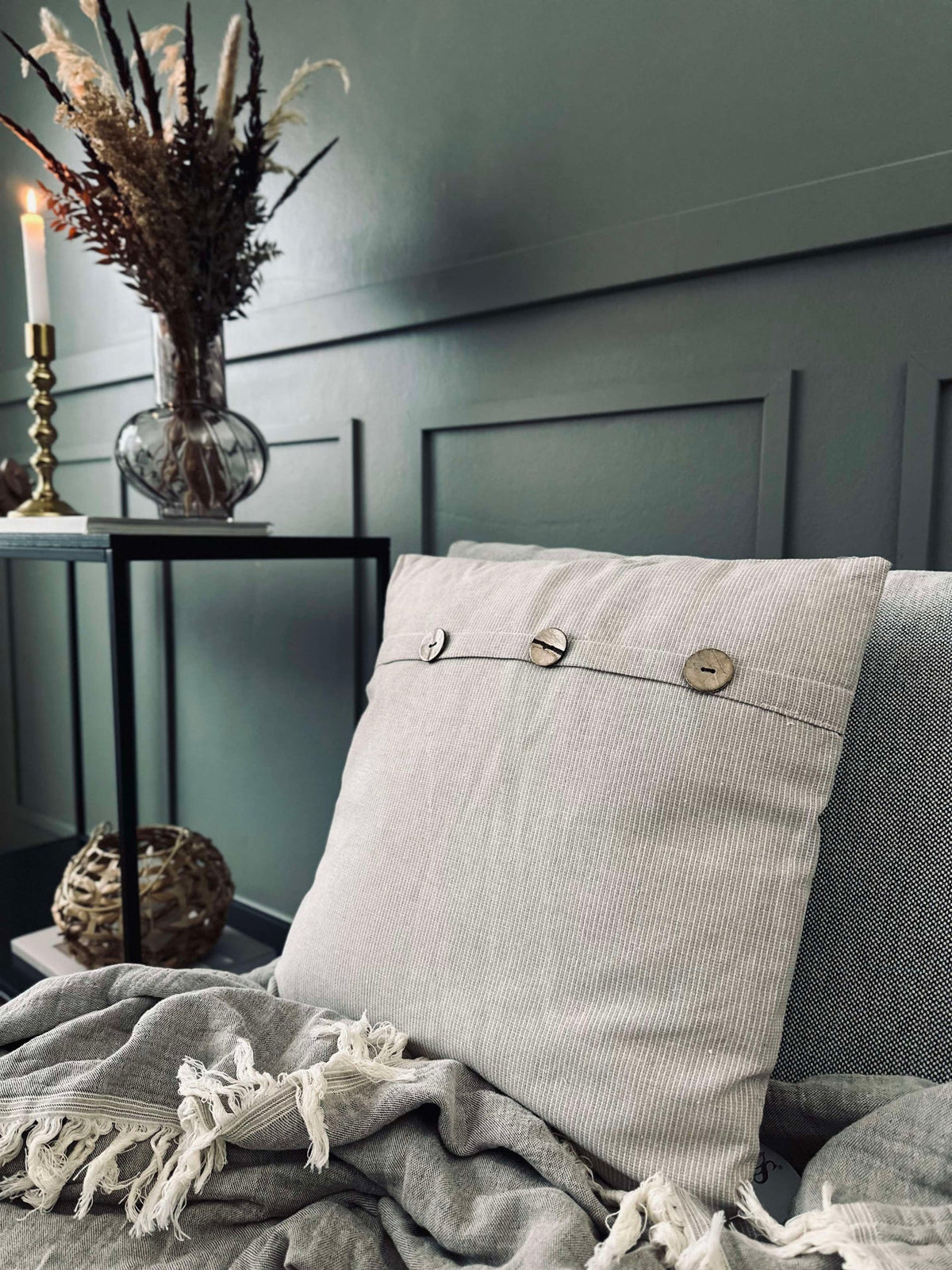 Coussin avec garnissage - Beige