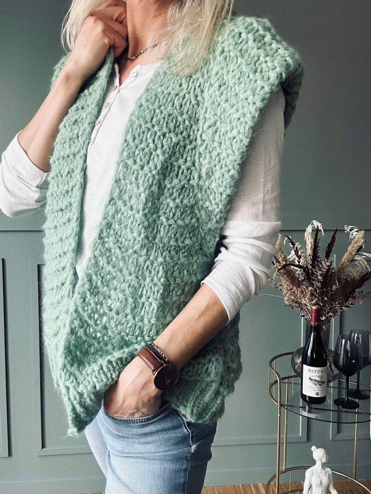 Gilet - Vert doux