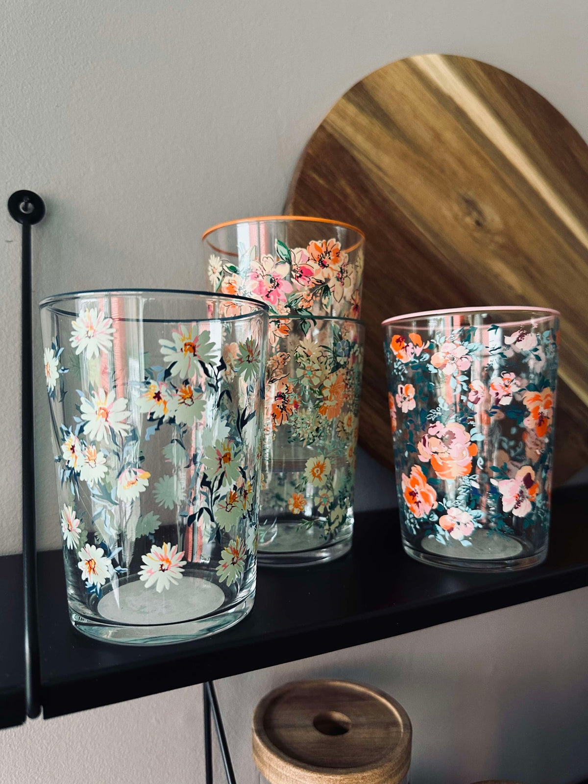 Verres à boire Flora - lot de 4 pièces