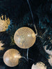 Guirlande lumineuse à boules LED - Beige doré