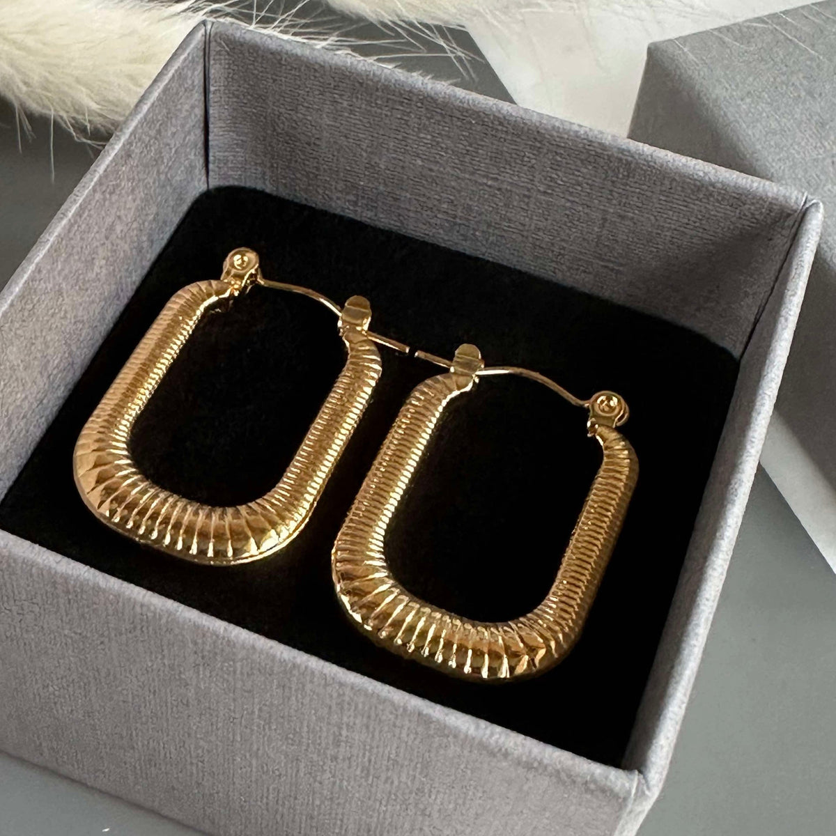 Boucles d’oreilles Greta dorées