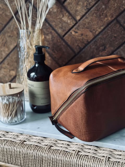 Trousse de toilette Halima Walnut - Small