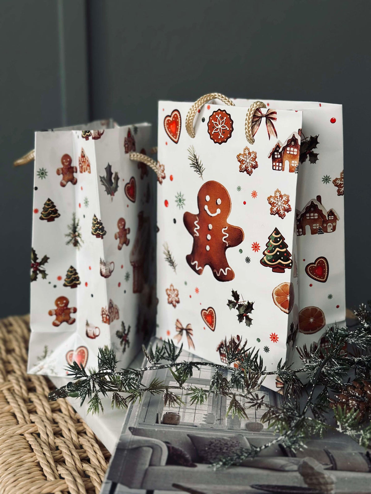 Sachet cadeau Gingerbread - 1 pièce
