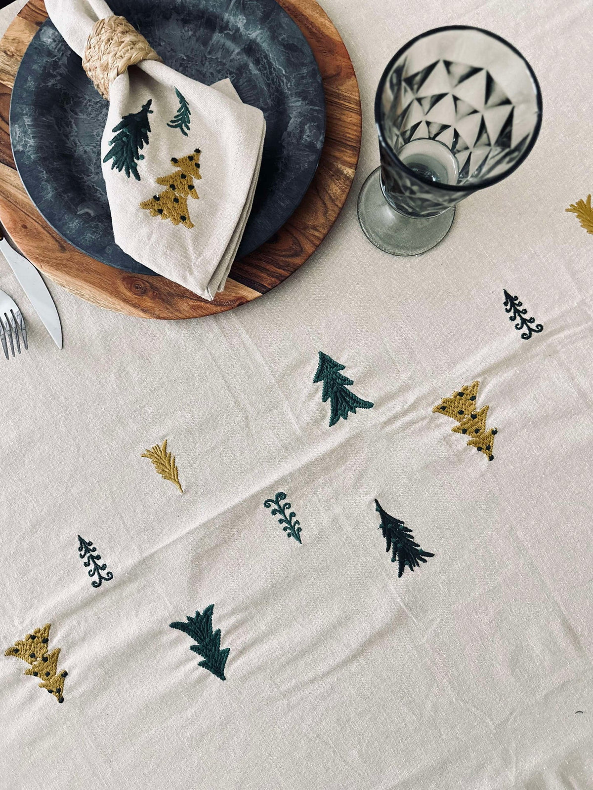 Nappe de Noël Coton - 140x270