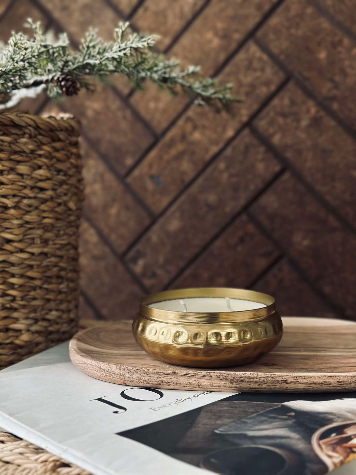Bougie dans un pot Gold - Bas