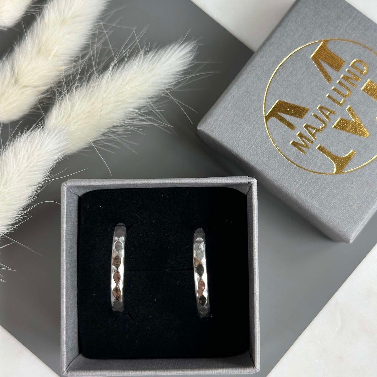 Boucles d'oreilles Mille plaquées argent