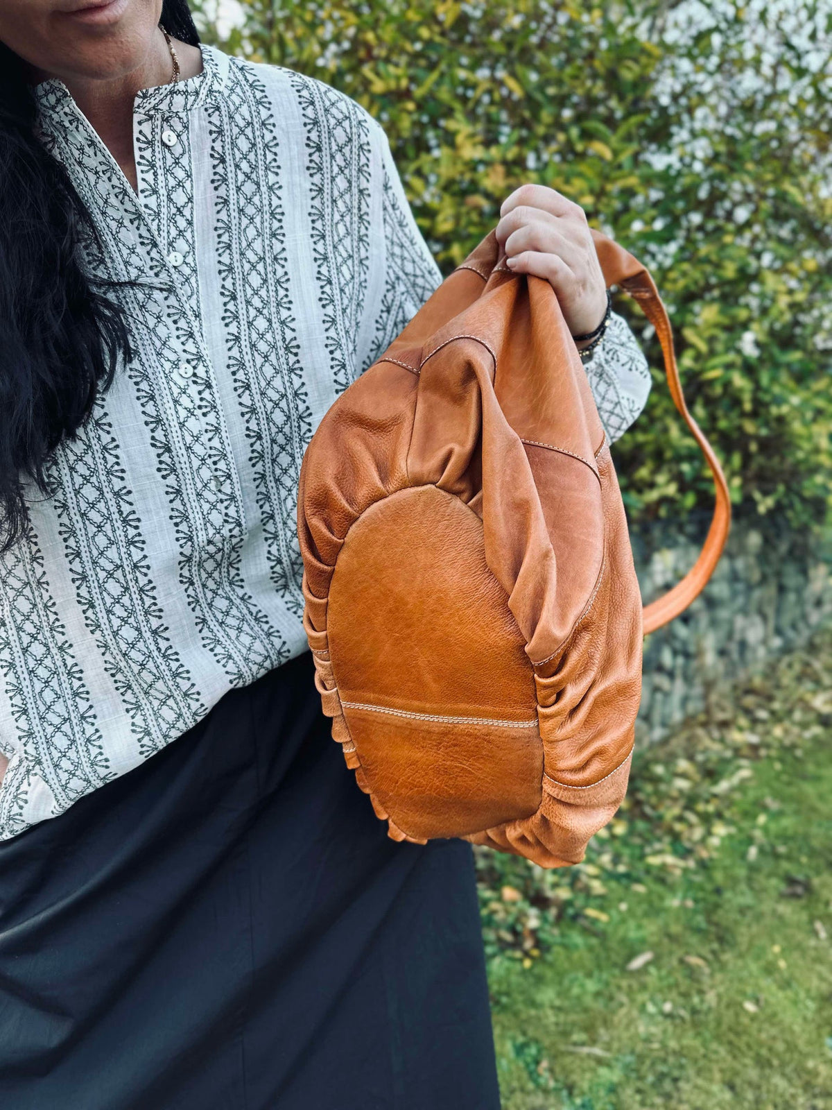 Sac bandoulière Big cognac