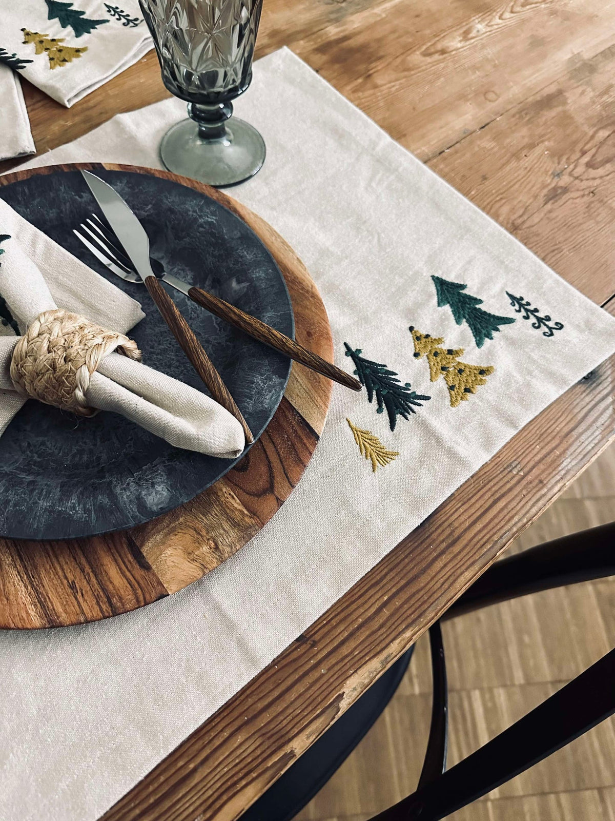 Sets de table Sapins 35x45 cm - 4 pcs.