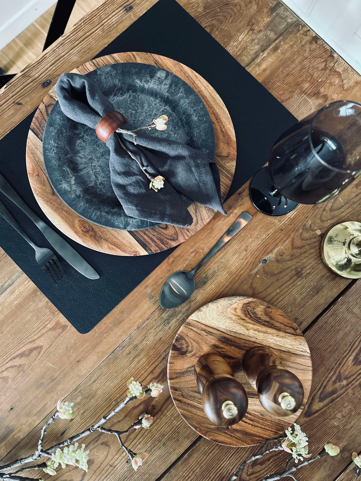 Assiette acacia - 30 cm