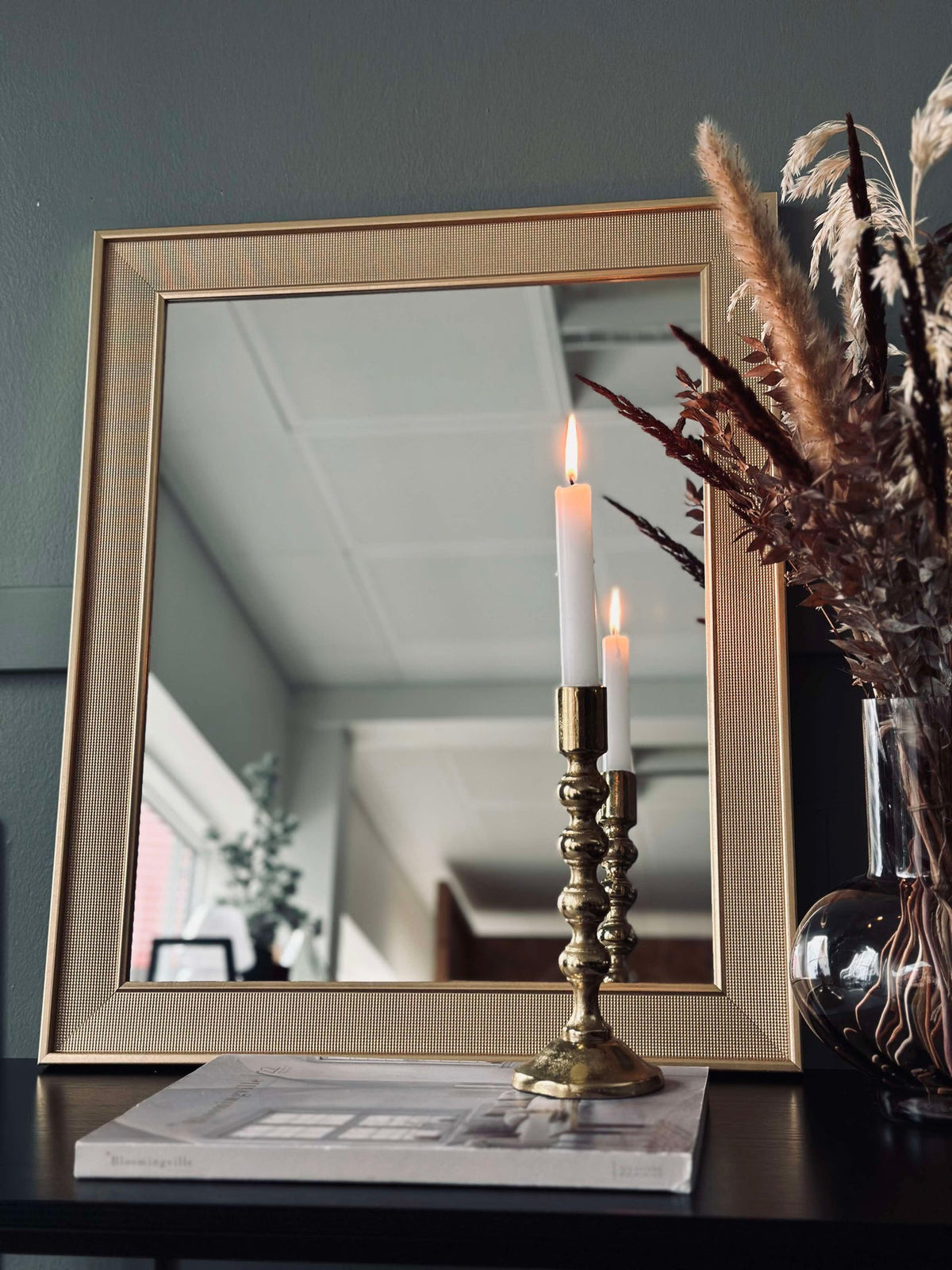 Miroir avec cadre doré