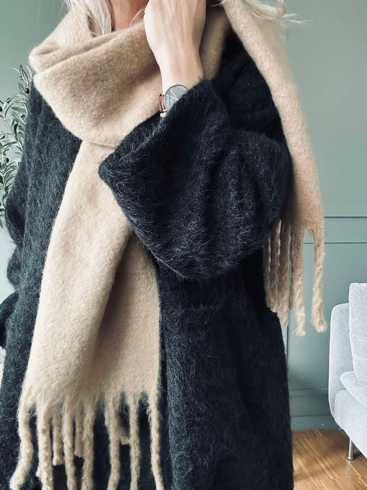 Écharpe Beige
