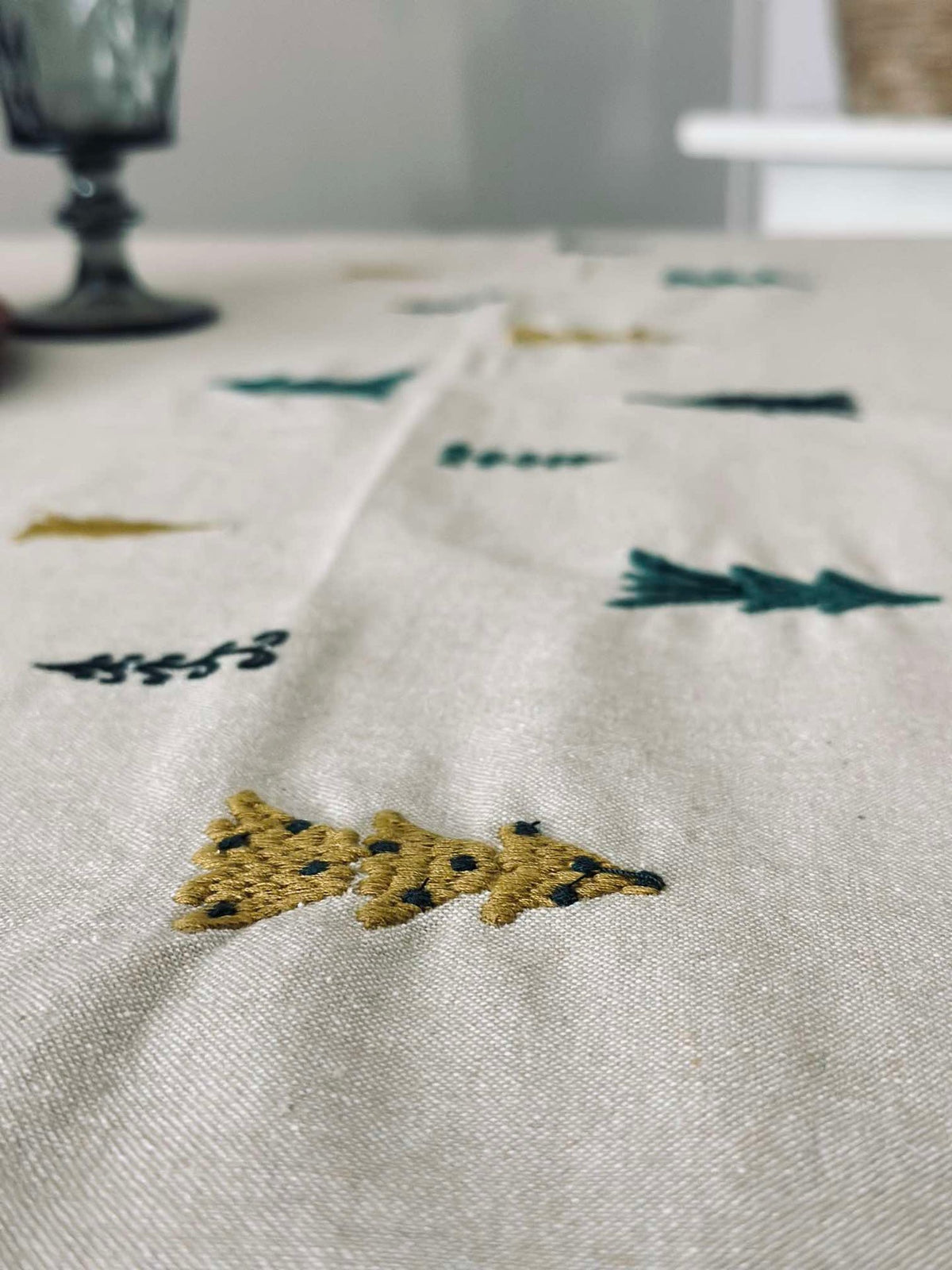 Nappe de Noël Coton - 140x270