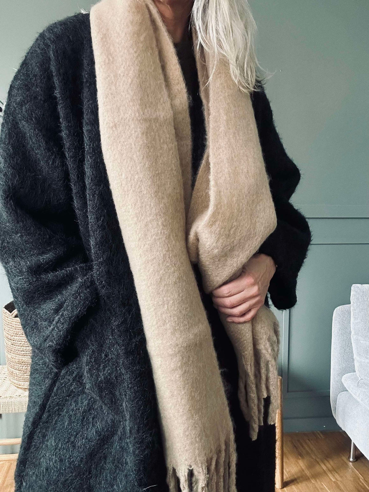 Écharpe Beige