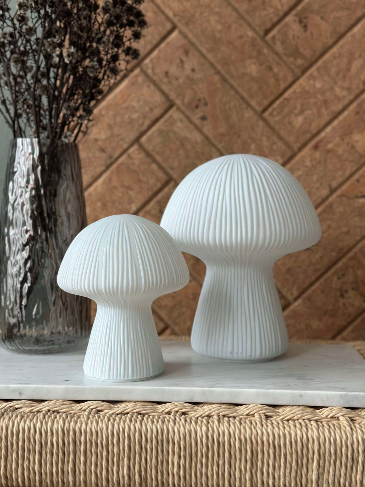 Mushroom Astrid - Blanc 20 cm