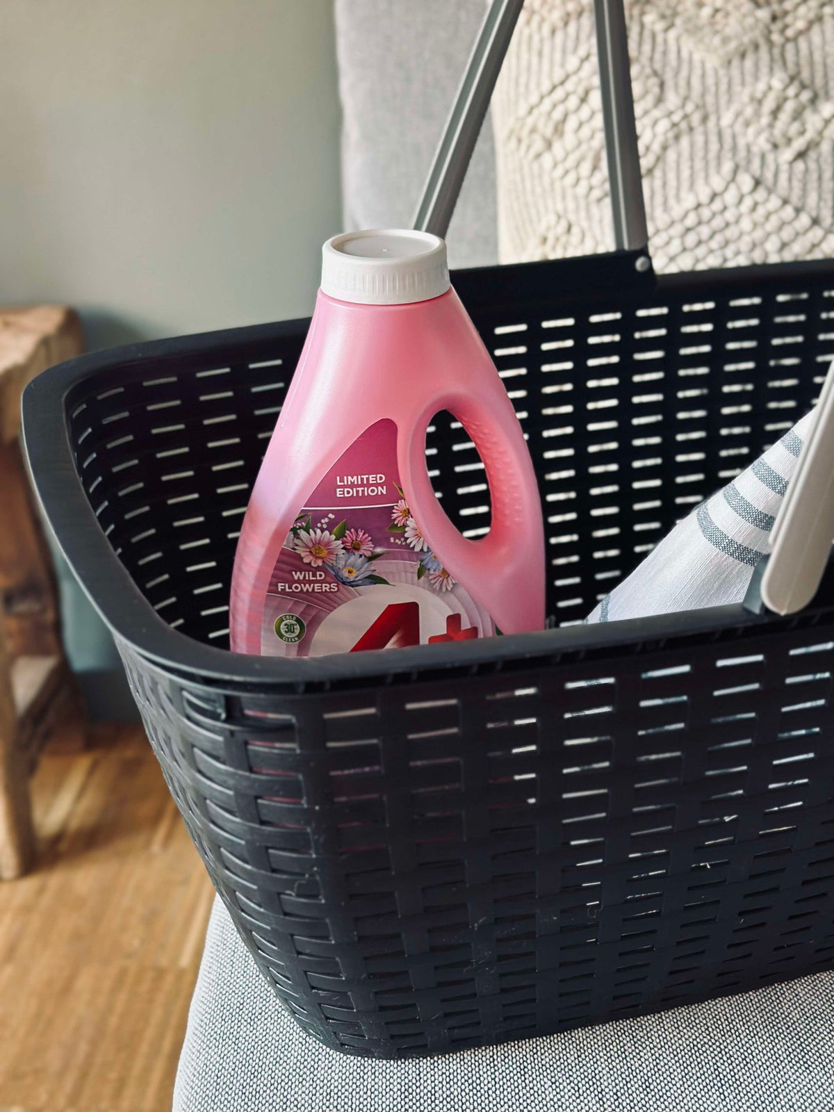 Panier de courses avec poignées - recyclé
