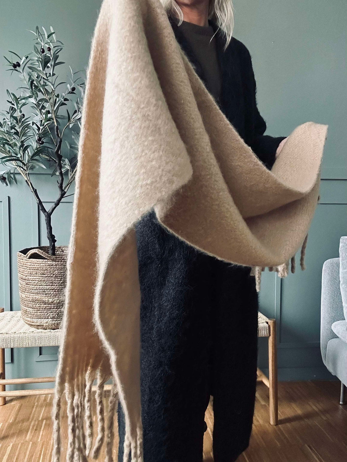 Écharpe Beige