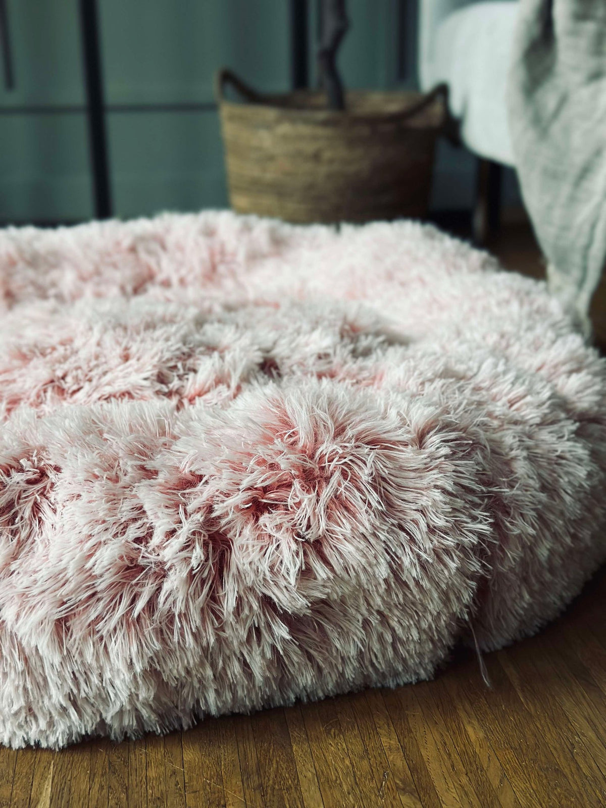 Panier pour chien Fluffy - Dia 60 cm Rose