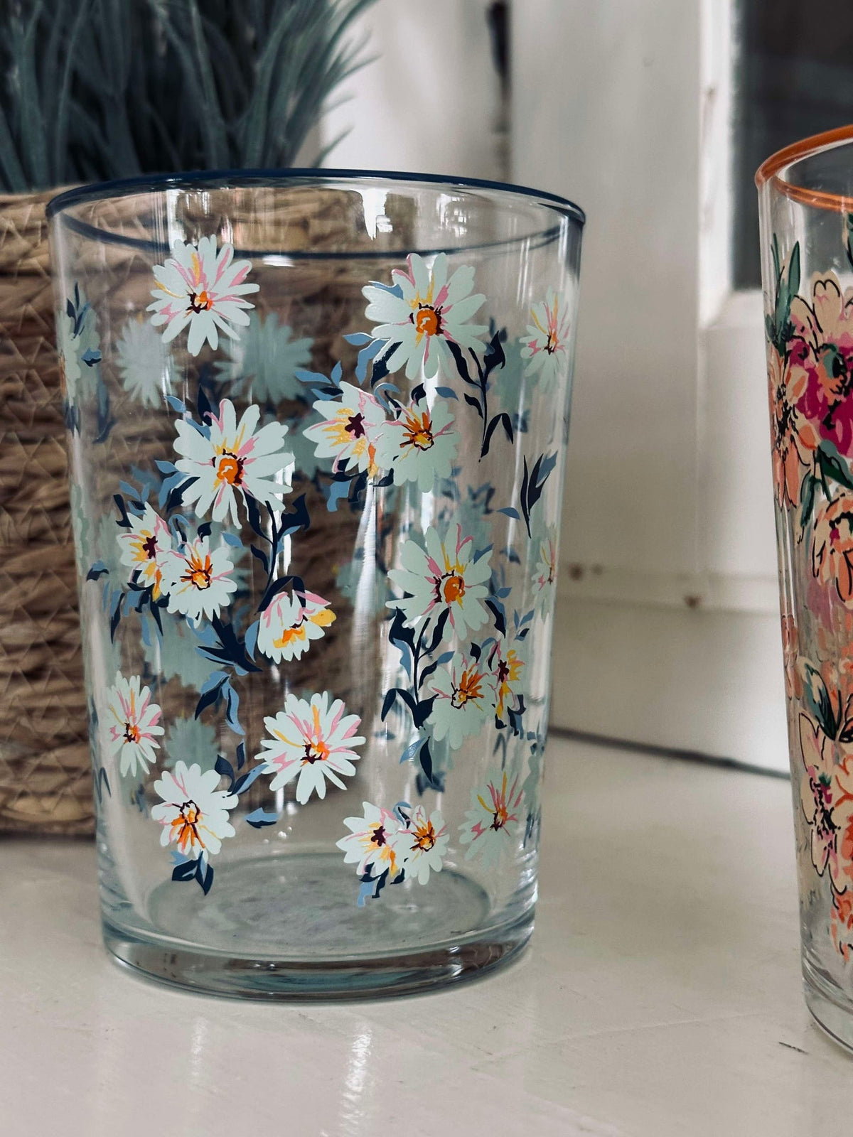 Verres à boire Flora - lot de 4 pièces