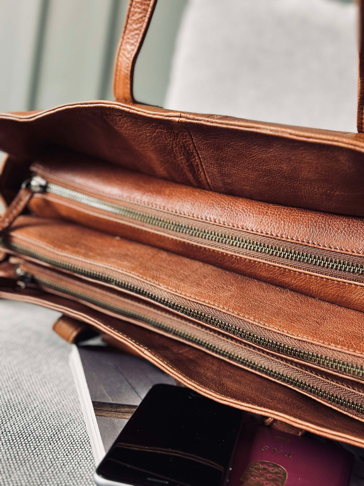 Sac de travail Elvira Walnut