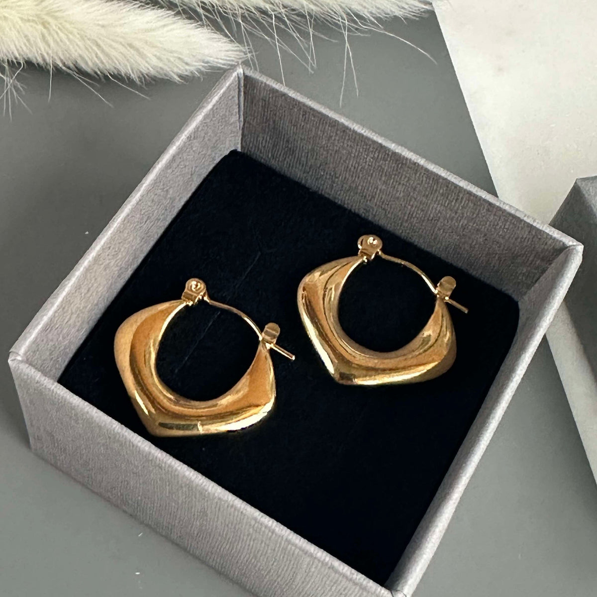 Boucles d’oreilles Margit plaquées or