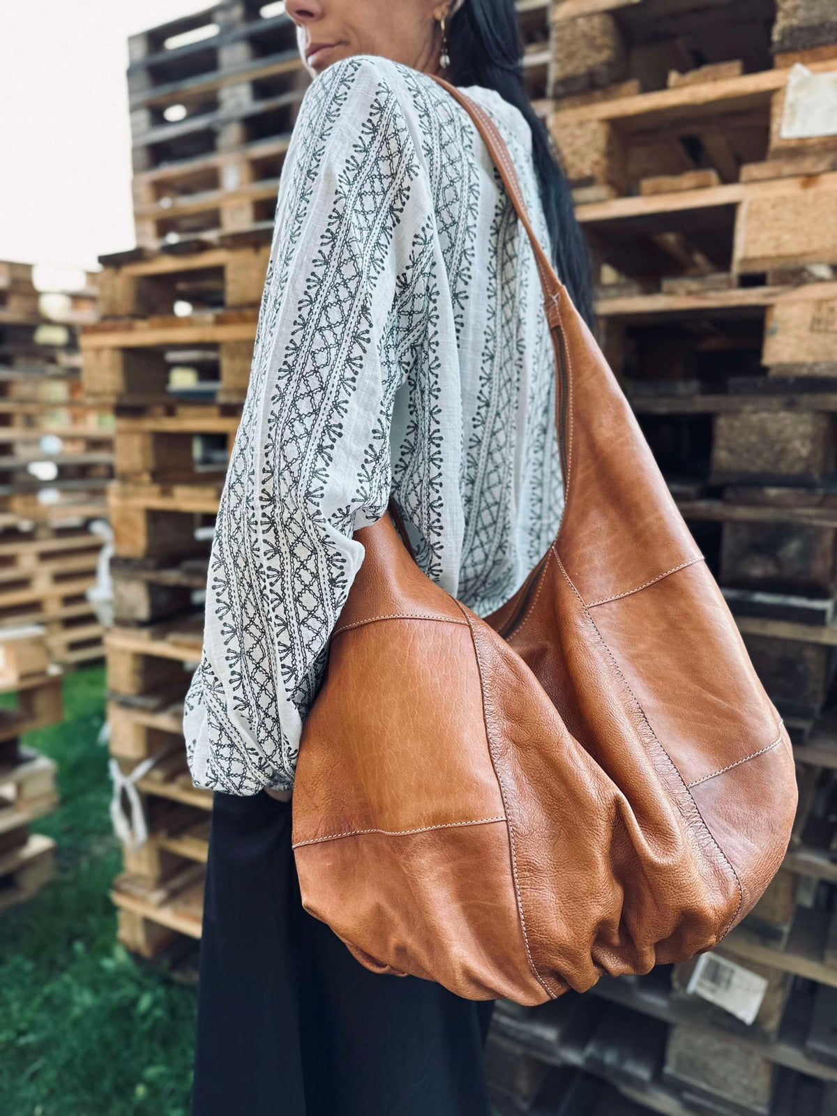 Sac bandoulière Big cognac