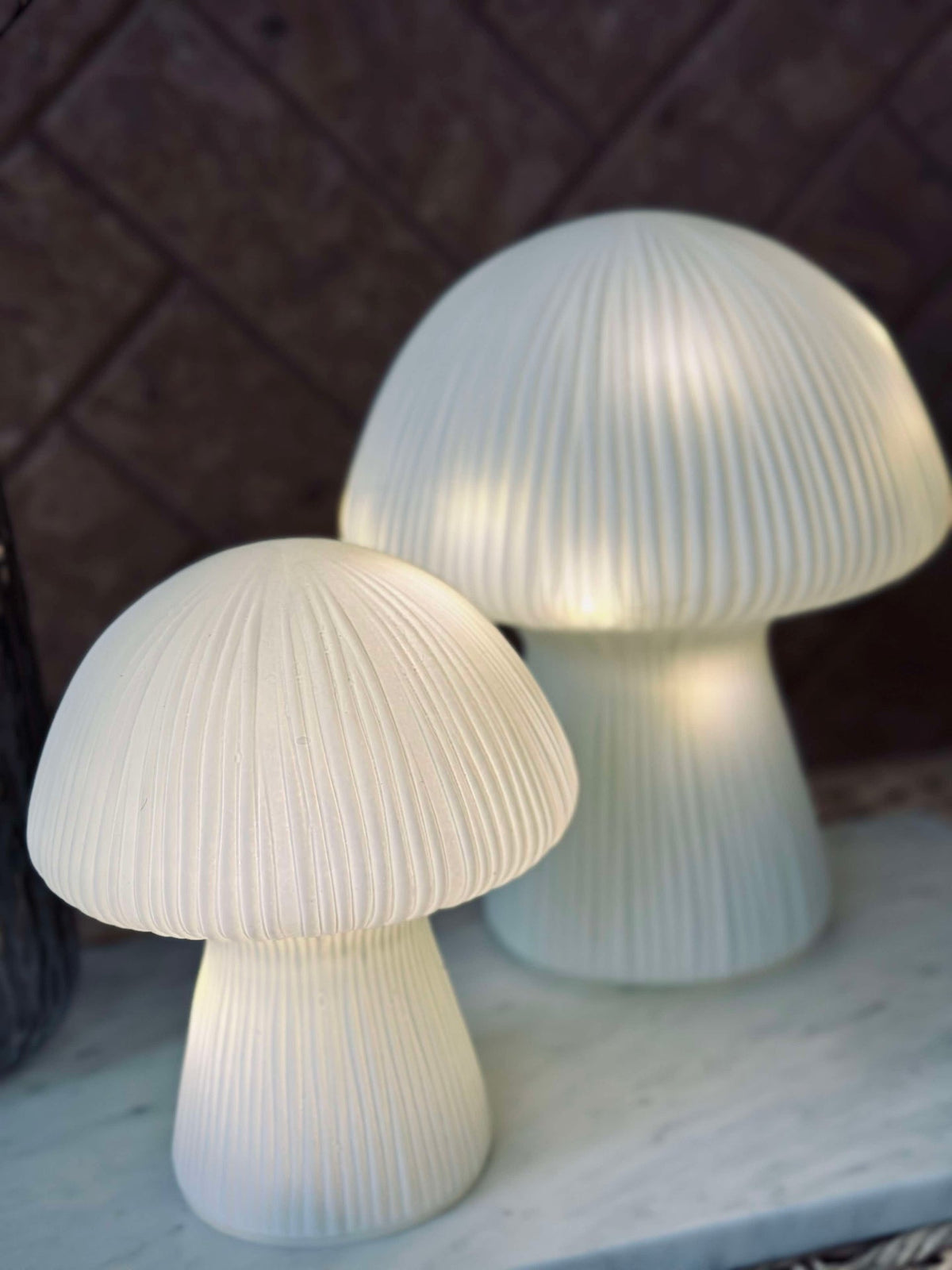 Mushroom Astrid - Blanc 20 cm