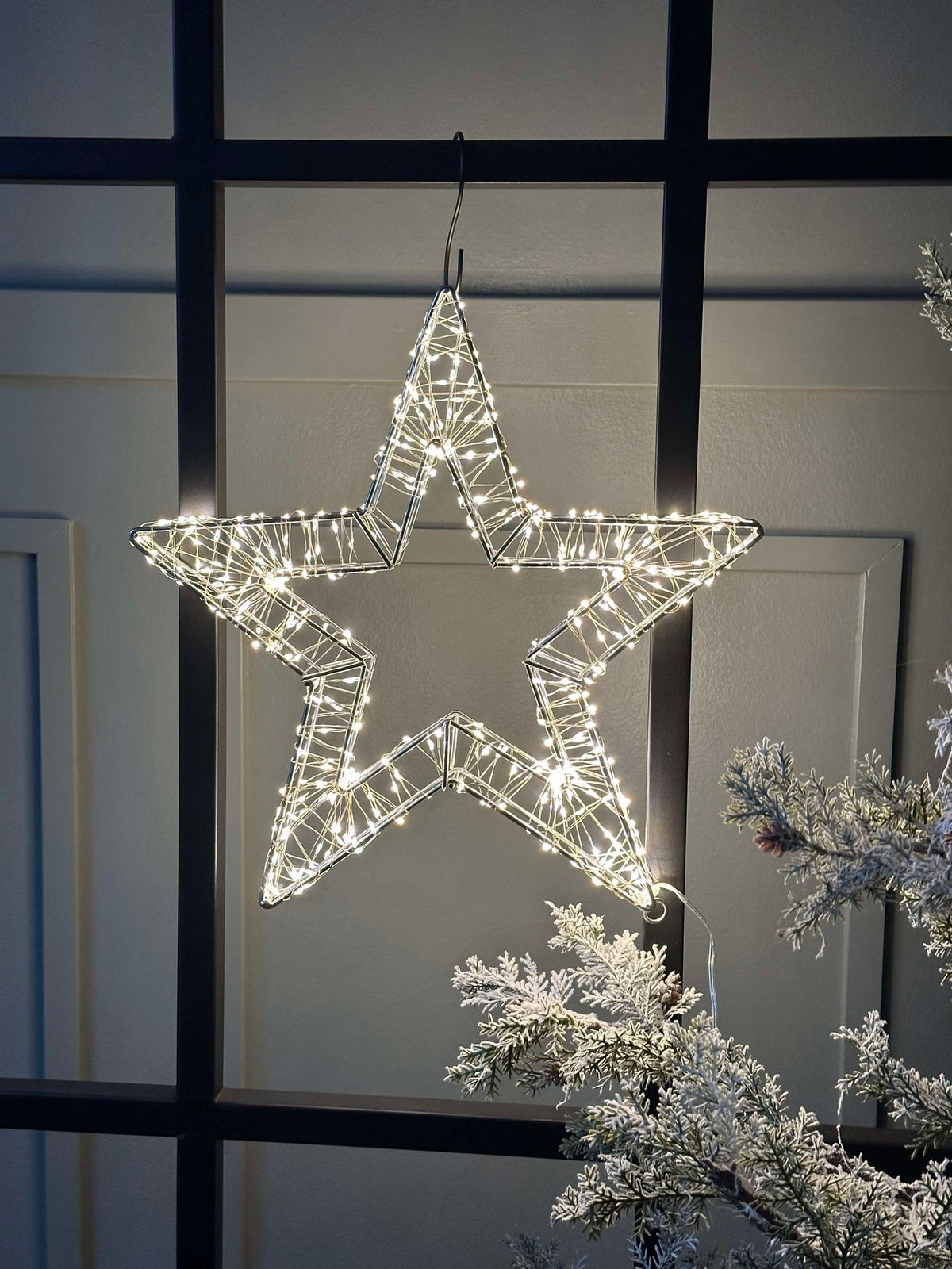 Étoile avec lumière LED - Homologuée pour intérieur et extérieur