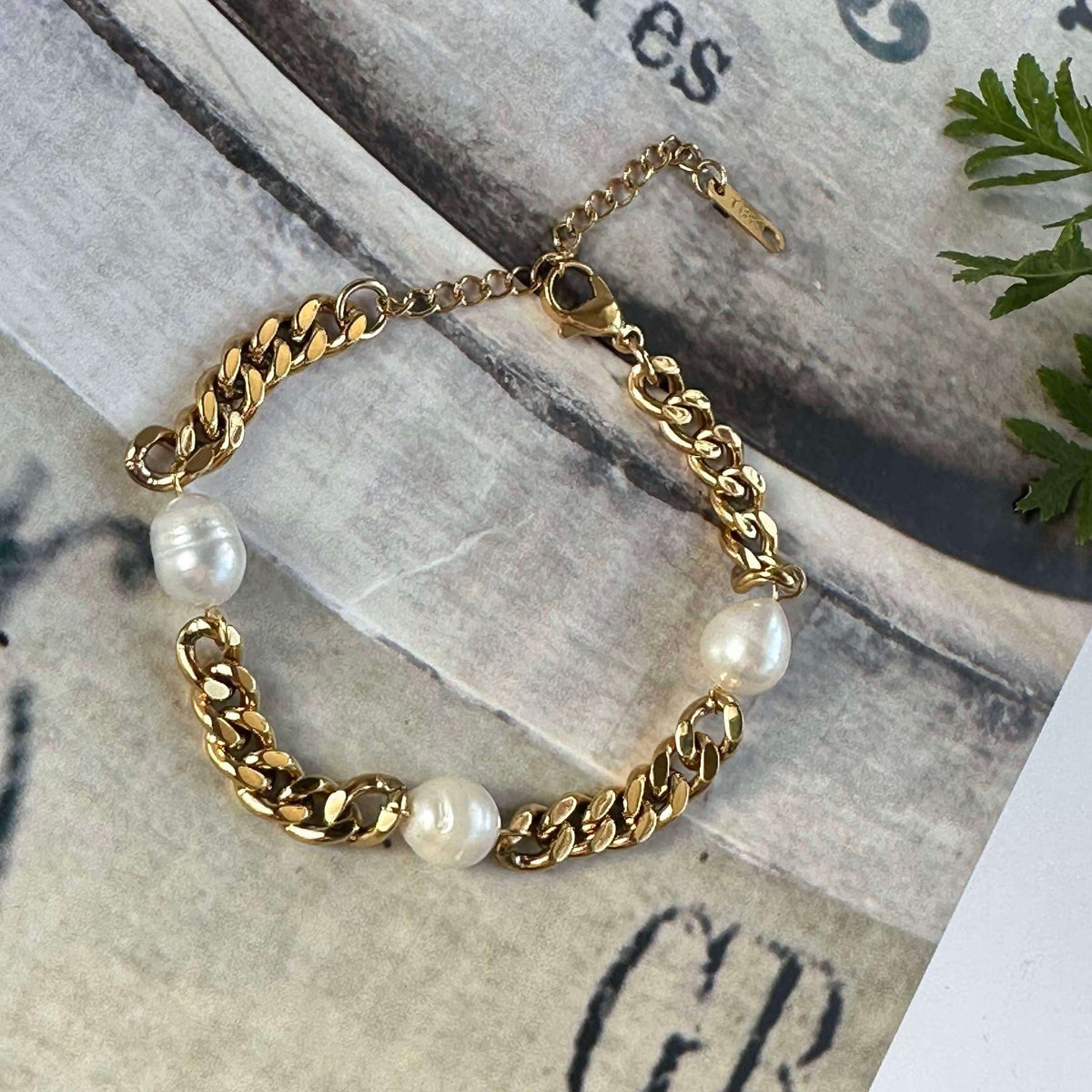 Bracelet Mary plaqué or - Résistant à l’eau