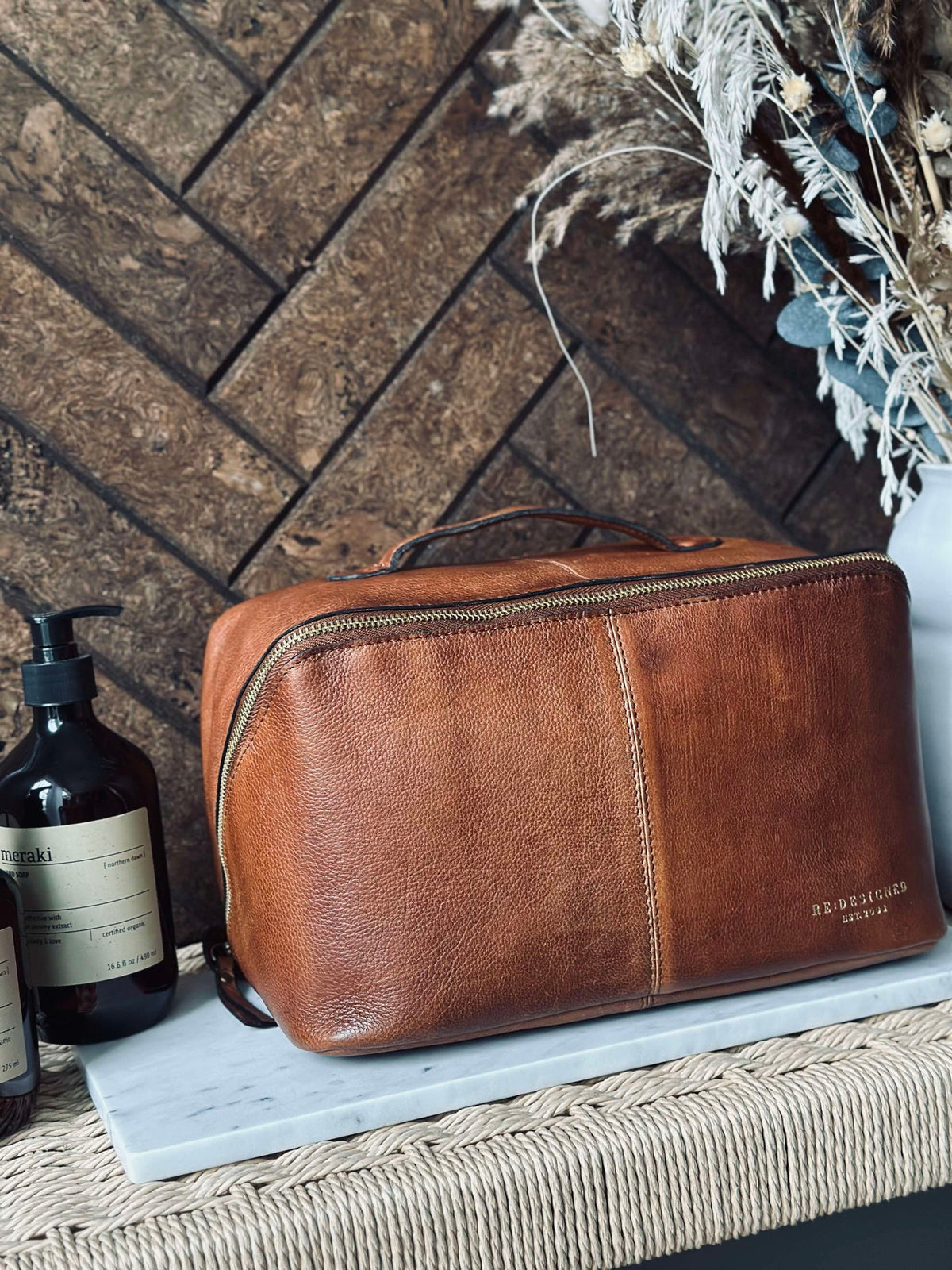 Trousse de toilette Halima Walnut - Large
