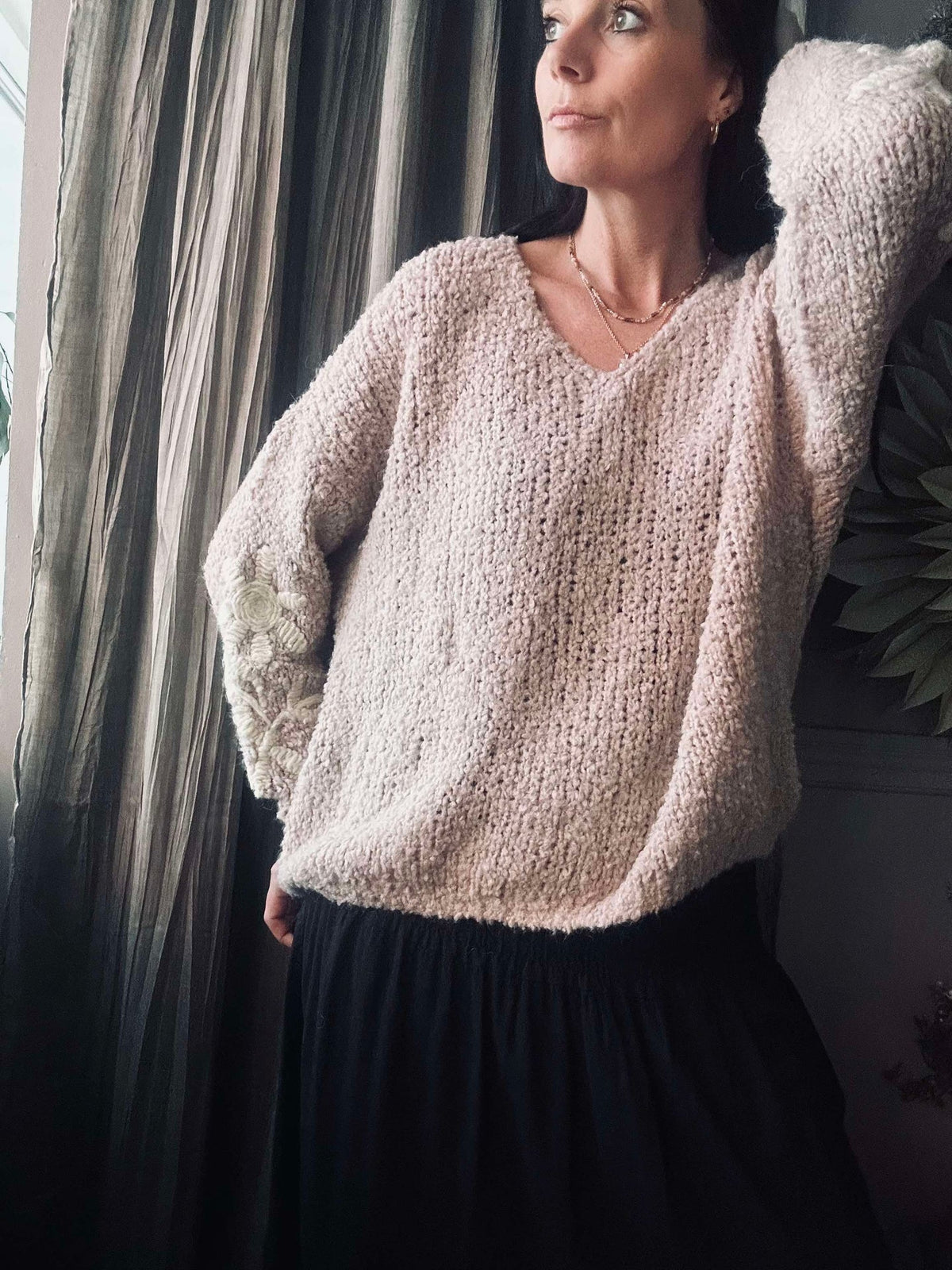 Pull en maille Almond Rose