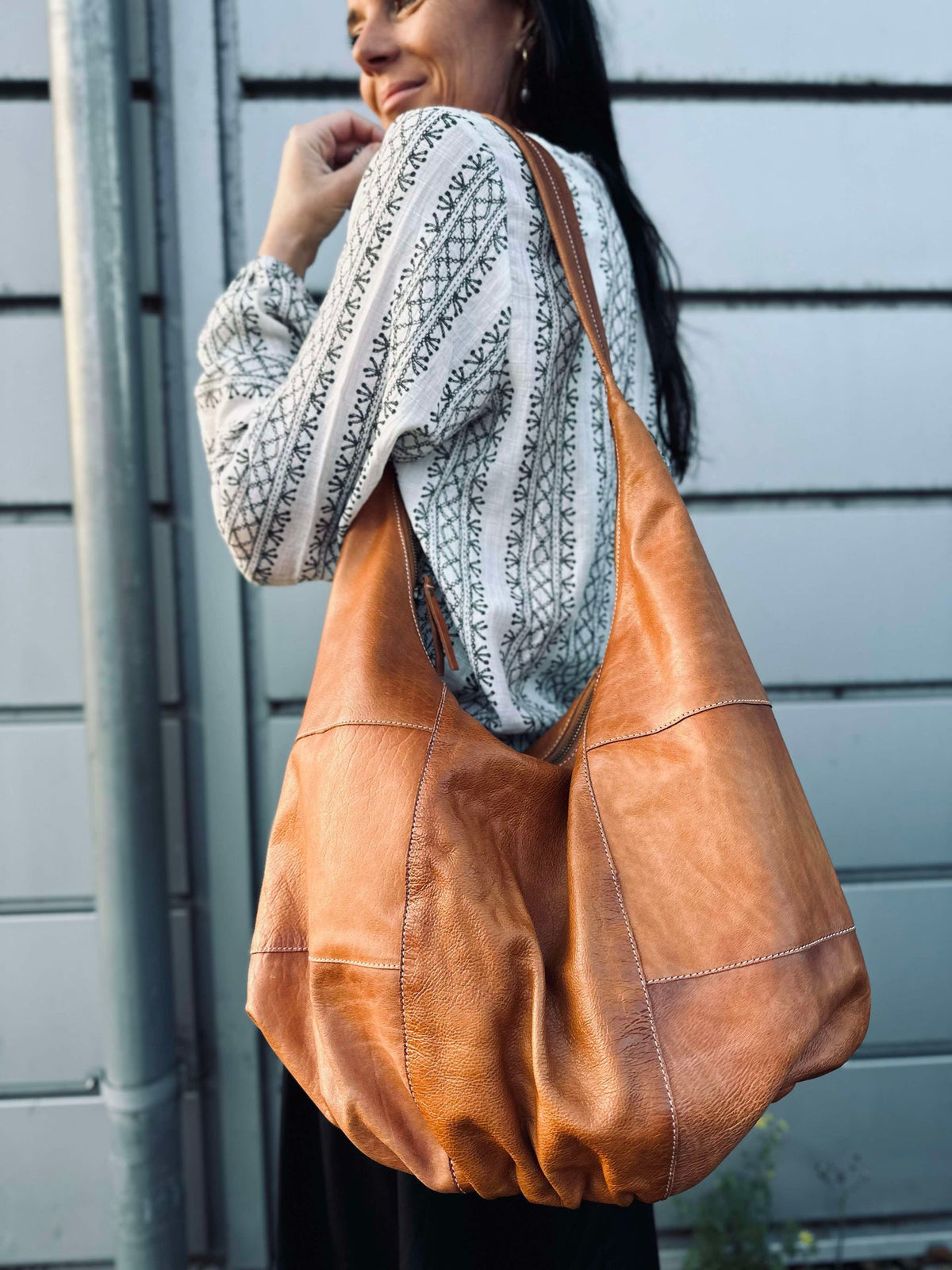 Sac bandoulière Big cognac