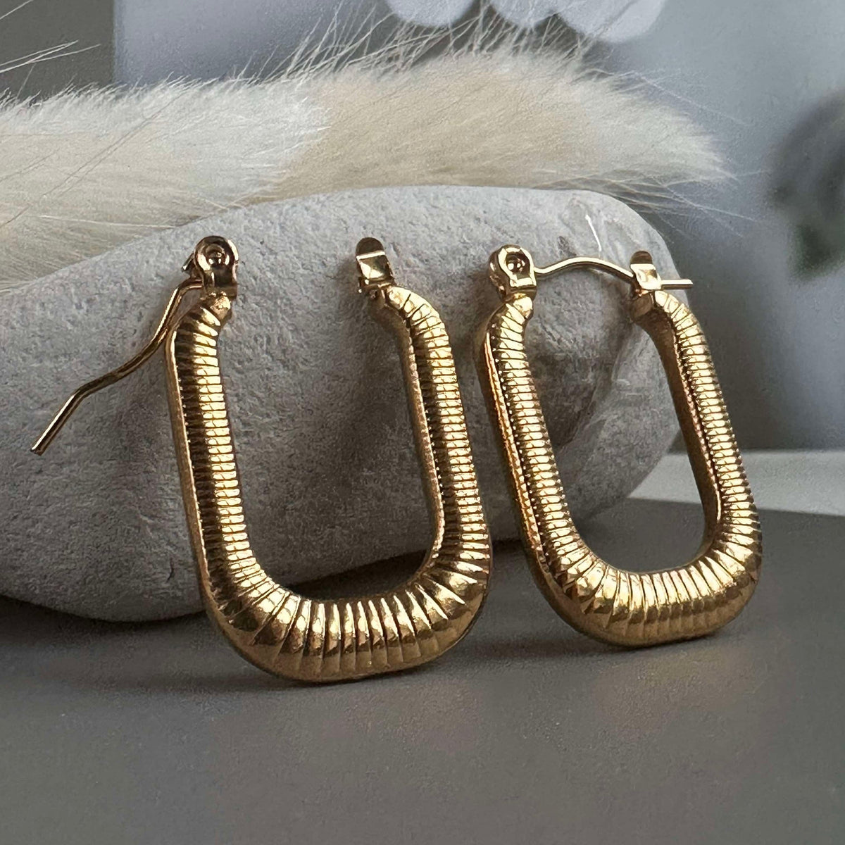 Boucles d’oreilles Greta dorées