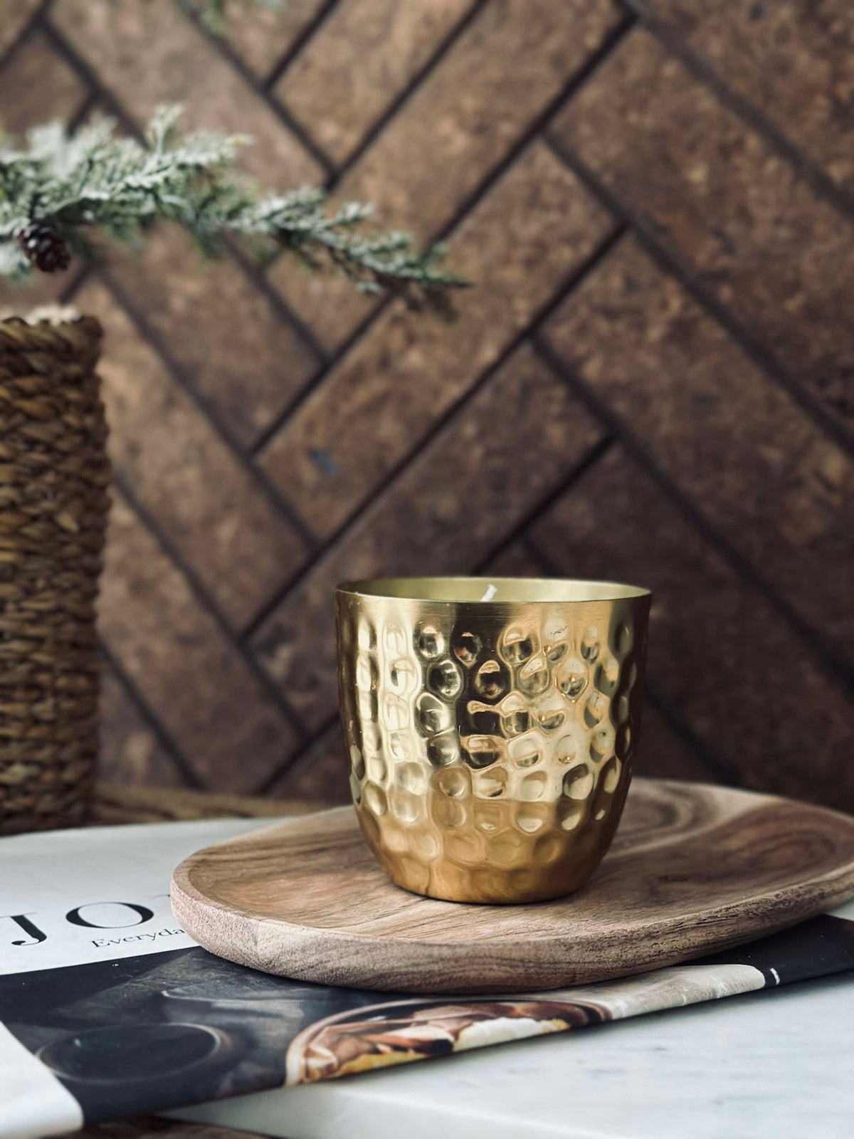 Bougie dans un pot Gold - Haute